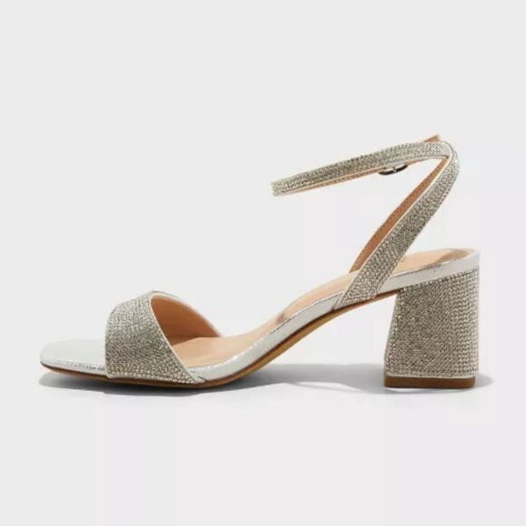 🆕👡 Blingy Shannon Heeled Sandals from A New Day, Sz 8 - Picture 2 of 9